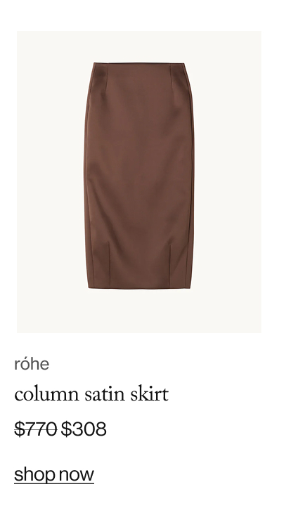 Column Satin Skirt