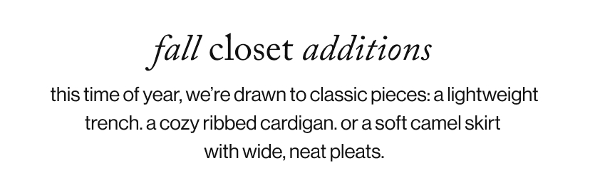fall closet additions