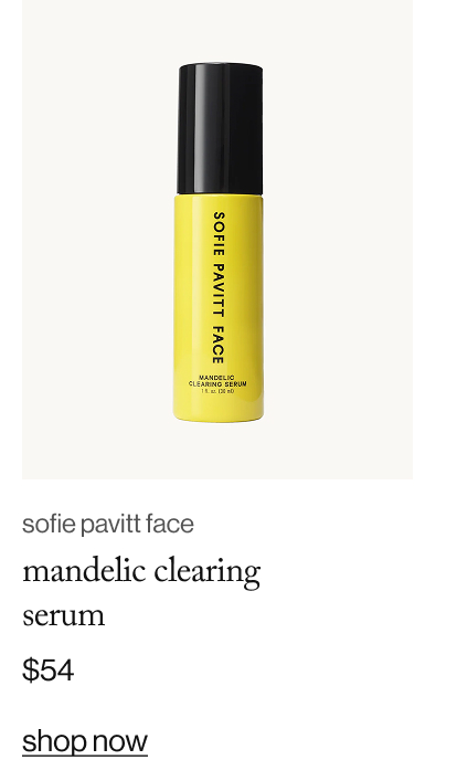 sofie pavitt face mandelic clearing  serum, $54
