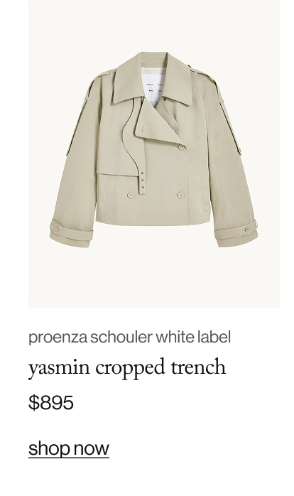 yasmin cropped trench, $895