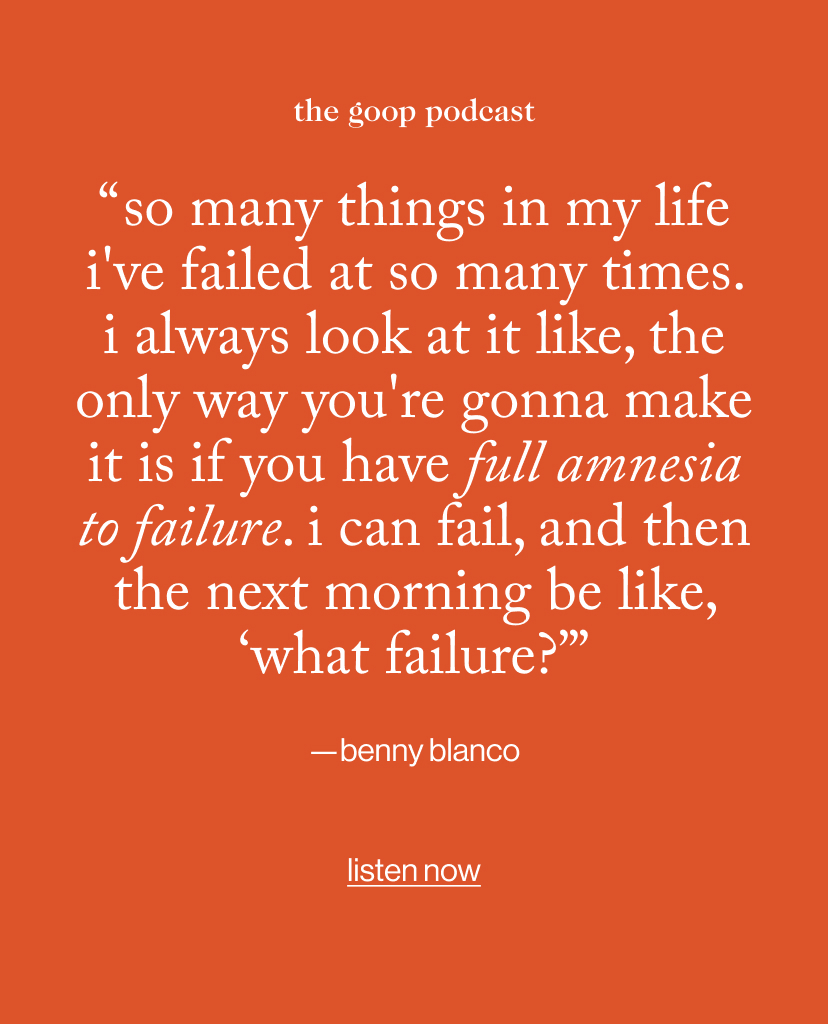 “ so many things in my life I've failed at so many times. I always look at it like, the only way you're gonna make it is if you have full amnesia to failure. I can fail, and then the next morning be like, ‘what failure?’”