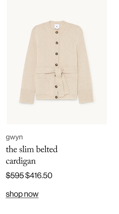 gwyn - the slim belted cardigan 