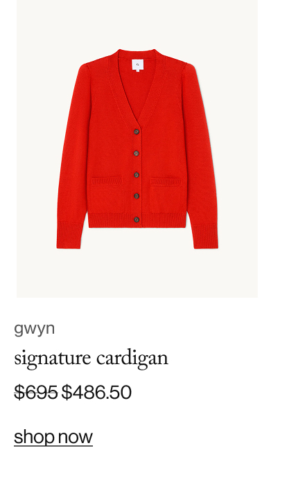 gwyn - signature cardigan