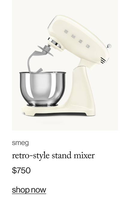 smeg retro-style stand mixer, $750