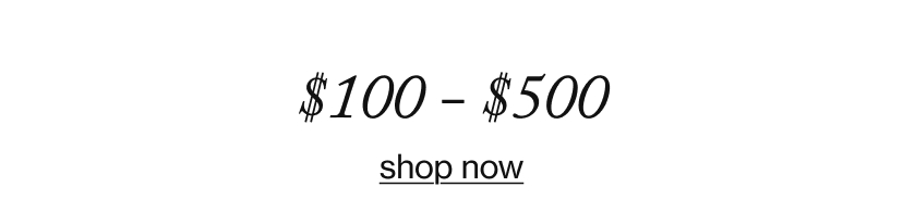 $100 - $500