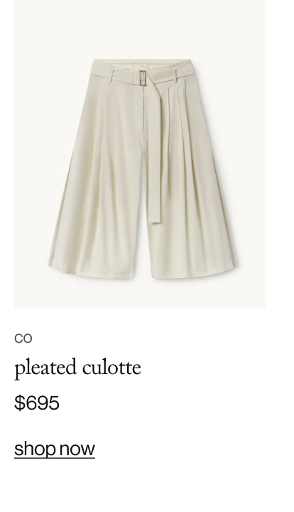 Pleated Culotte