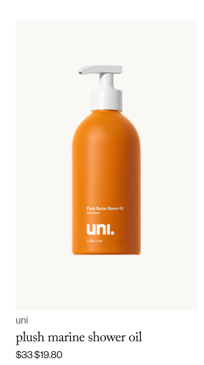 plush marine shower oil