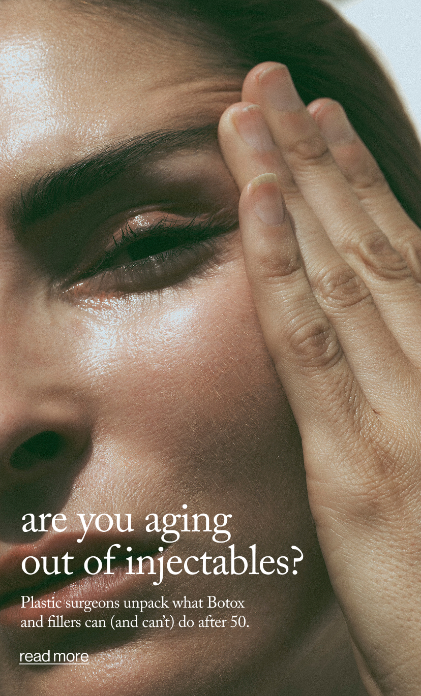 are you aging  out of injectables?