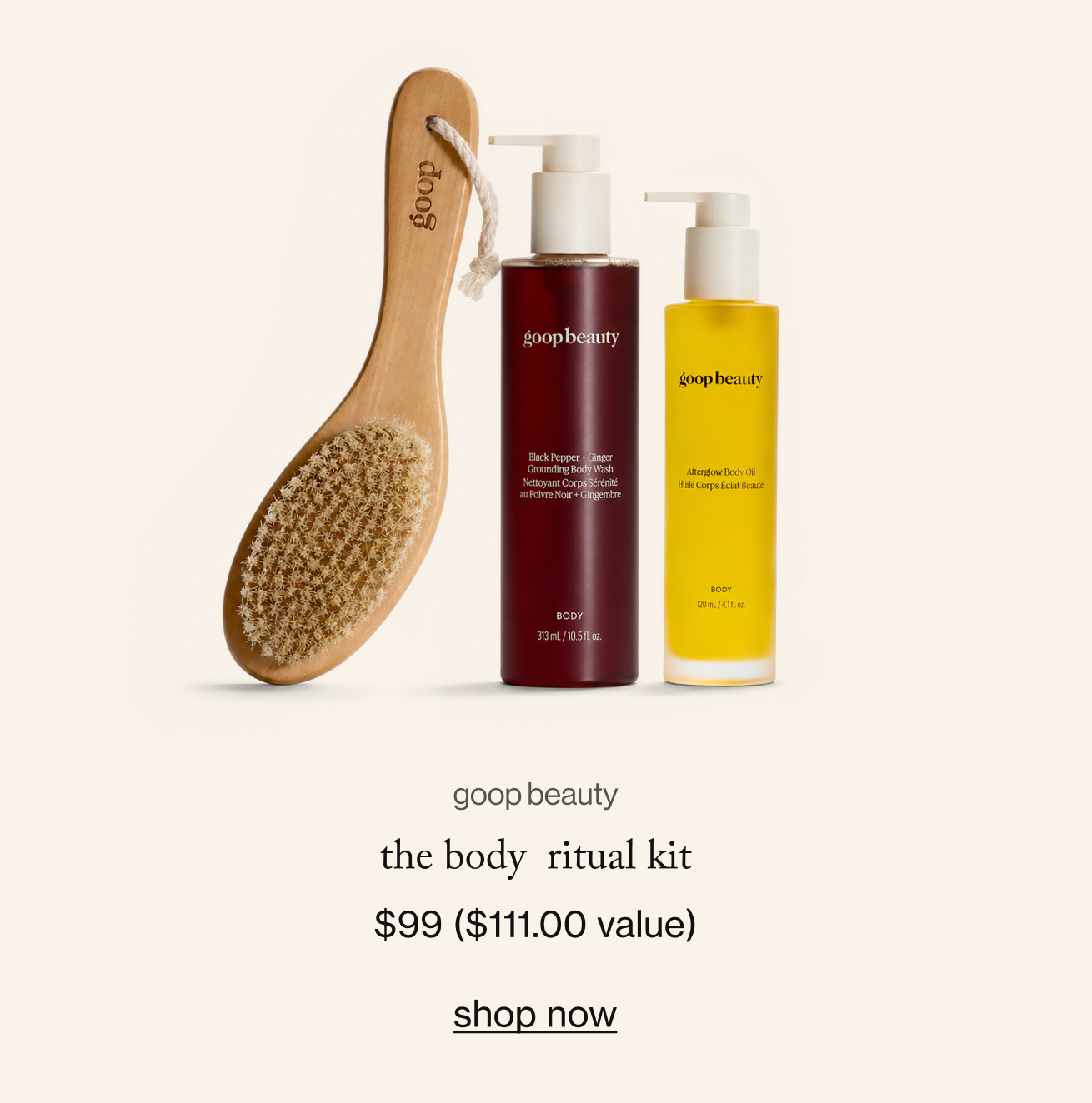 goop beauty Black Pepper + Ginger  Grounding Body Wash
