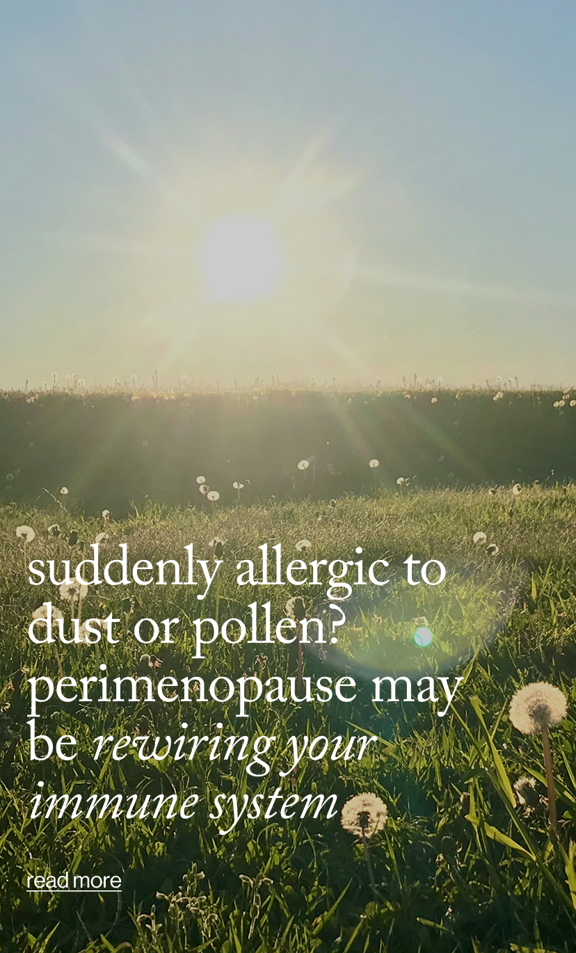 Suddenly Allergic to Dust or Pollen? perimenopause May Be Rewiring Your Immune System