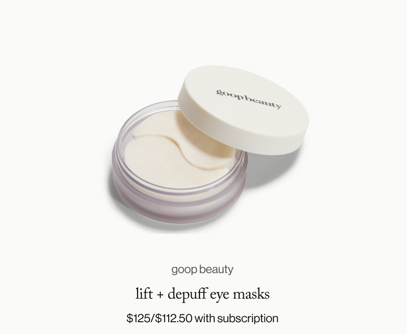 goop beauty lift + depuff eye masks