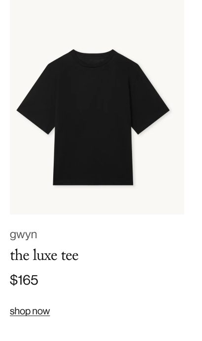 the luxe tee