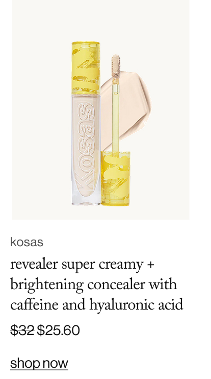 Revealer Super Creamy + Brightening Concealer with Caffeine and Hyaluronic Acid