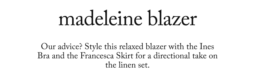 madeleine blazer