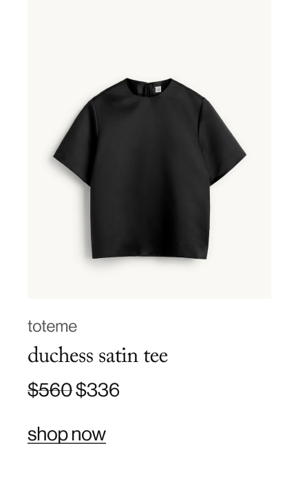 duchess satin tee