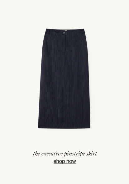 The Executive Pinstripe Skirt