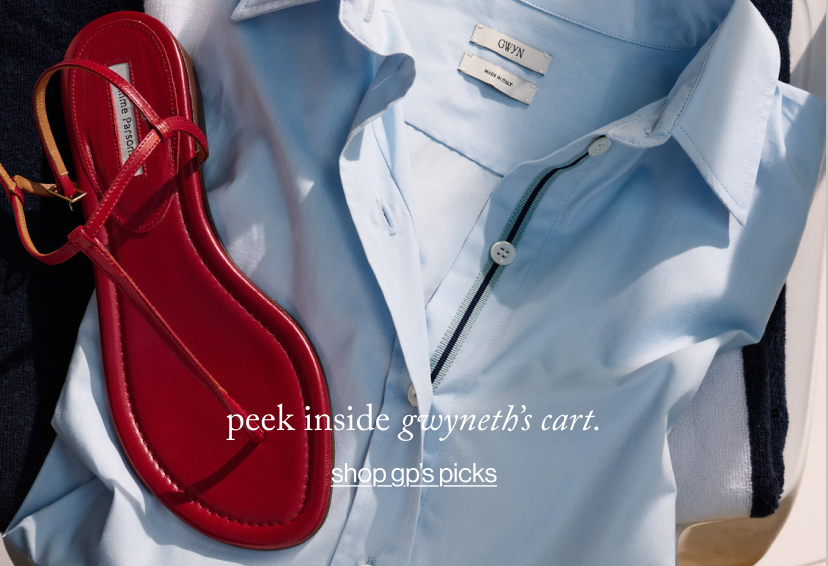 peek inside gwyneth’s cart.