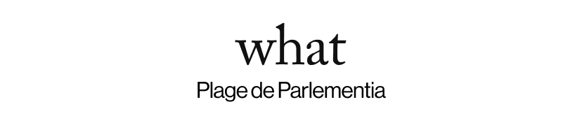 what - &nbsp;Plage de Parlementia