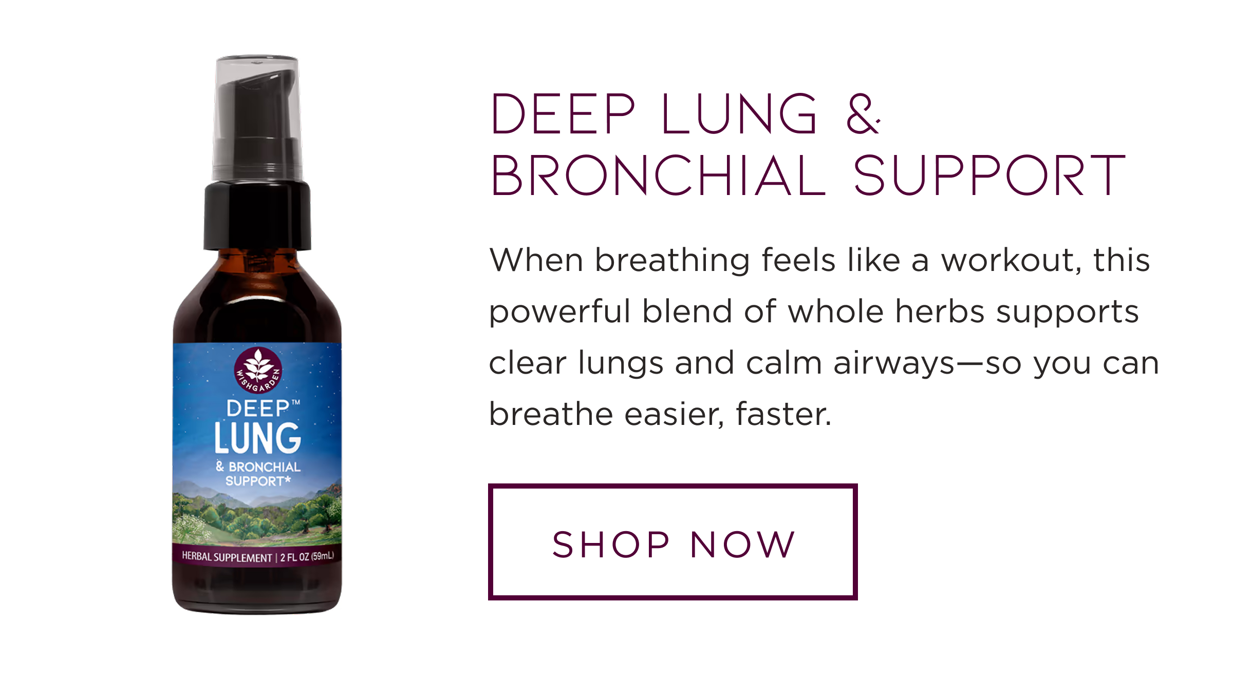 Deep Lung & Bronchial Support | SHOP NOW