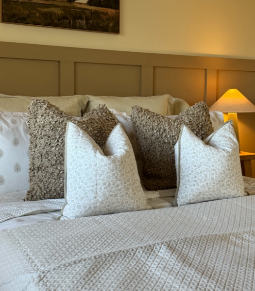 Layer your cushions with intention