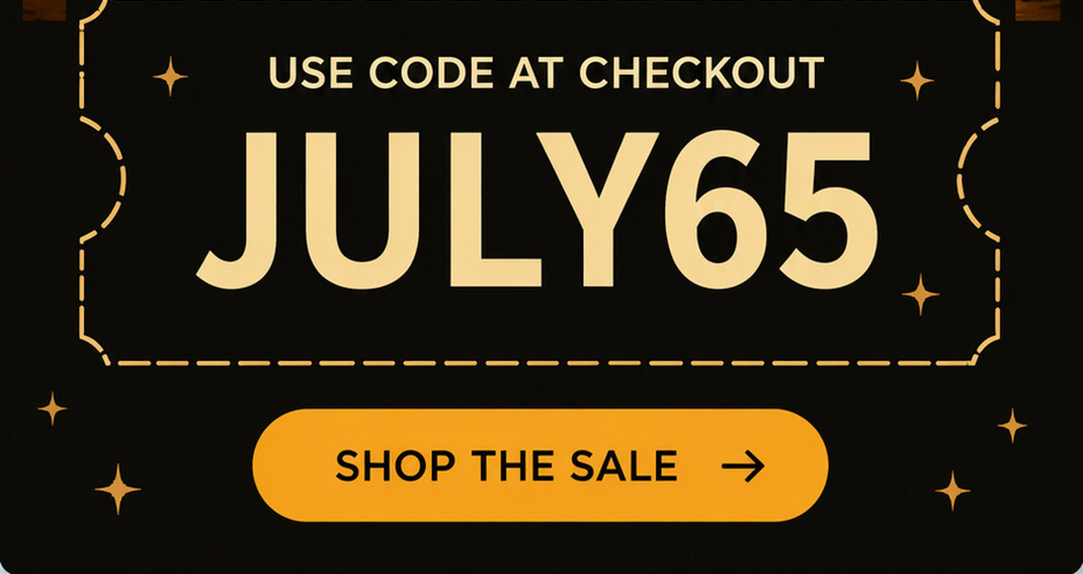 Use code JULY65 at checkout for 65% Off.
