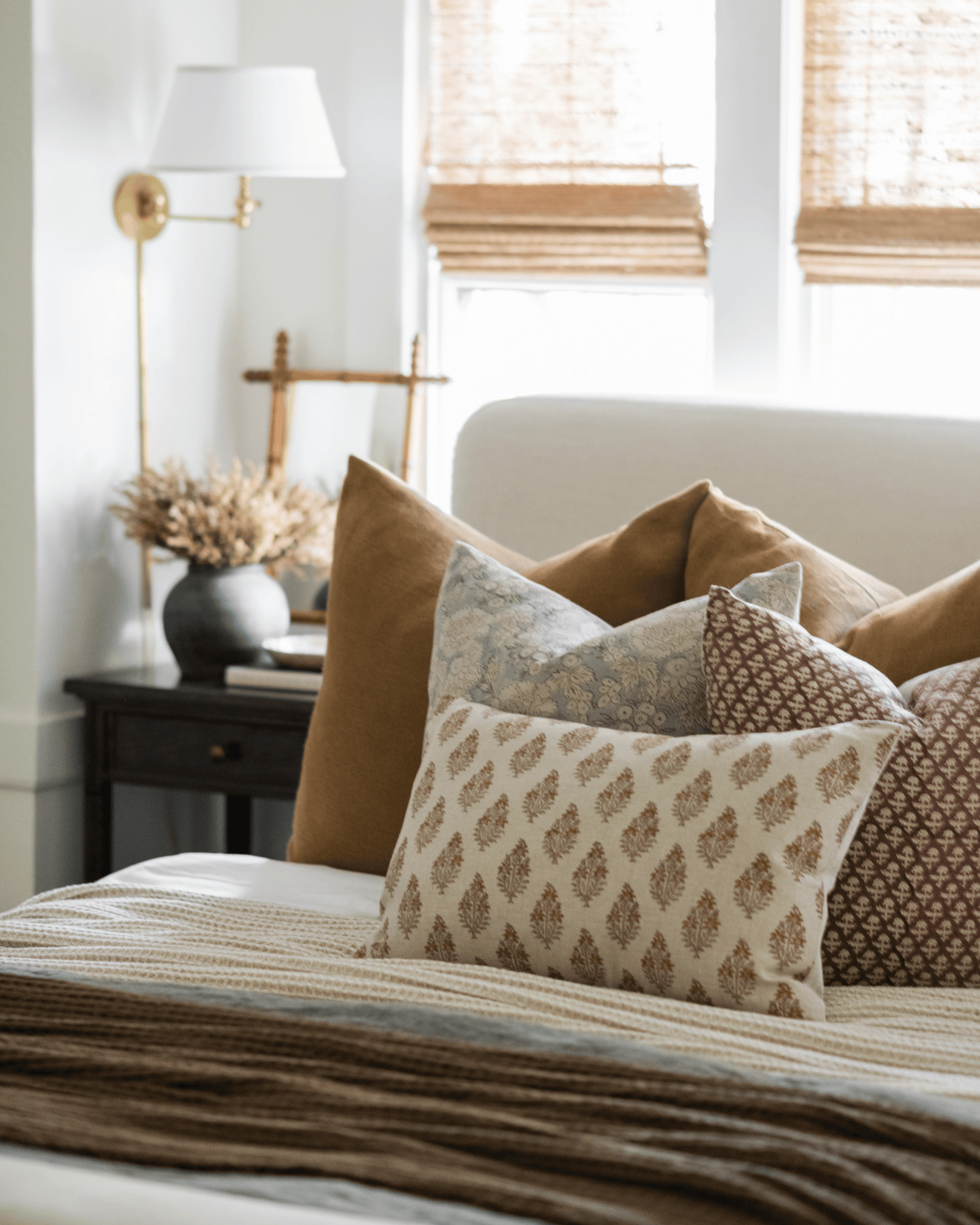 1点物⭕️お安く!◎Custom Vintage Fabric◎AR 9.75 Vintage Framed Canvas Art #BOT-145 – Linen + Cloth