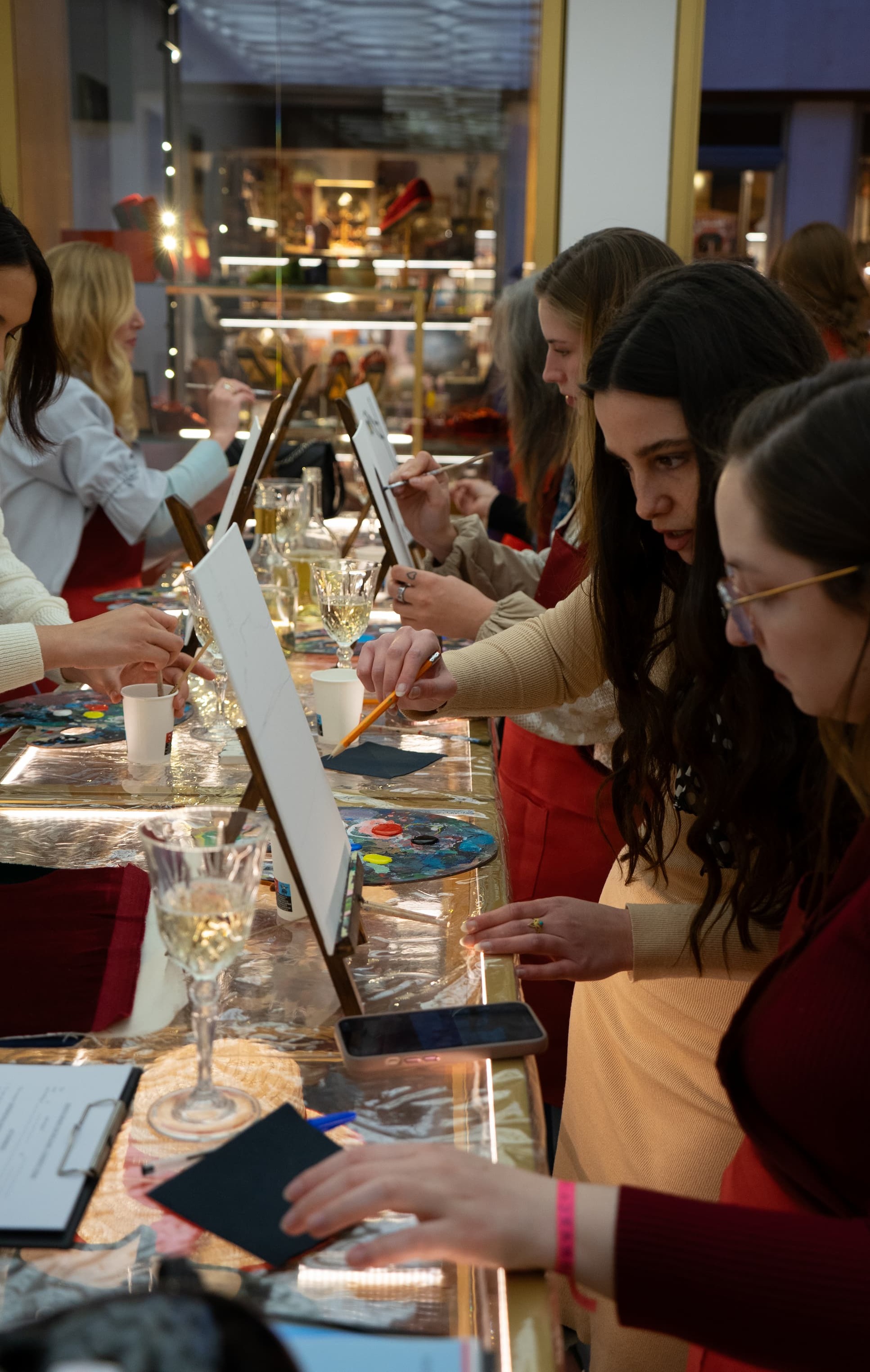art shoes and wine