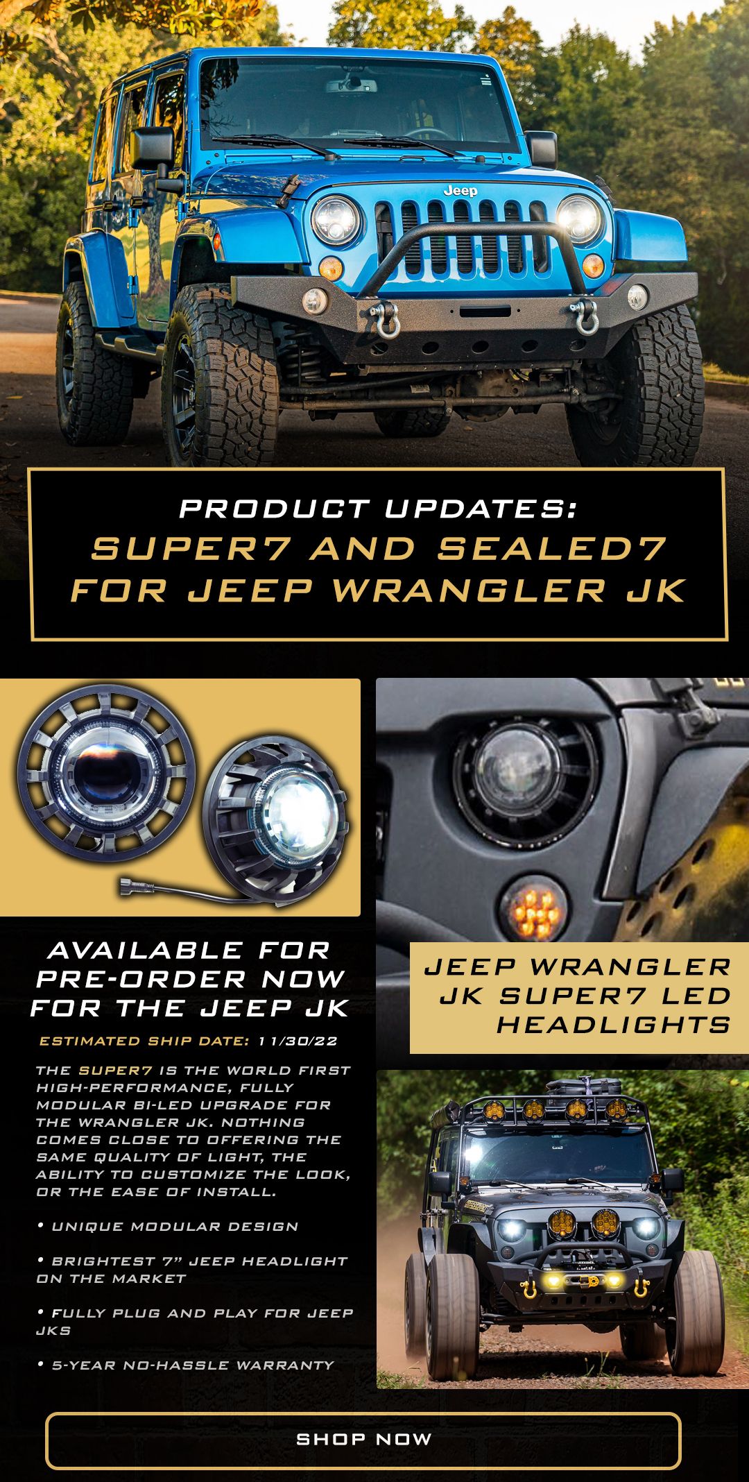 Optimized lighting for your Jeep JK! The Retrofit Source