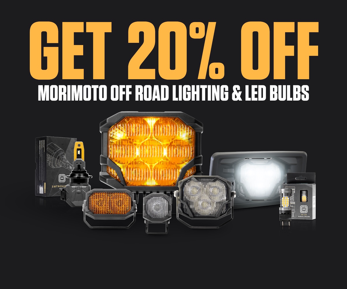 SUMMER SALE - 20% OFF MORIMOTO OFF ROAD LIGHTING & LED BULBS