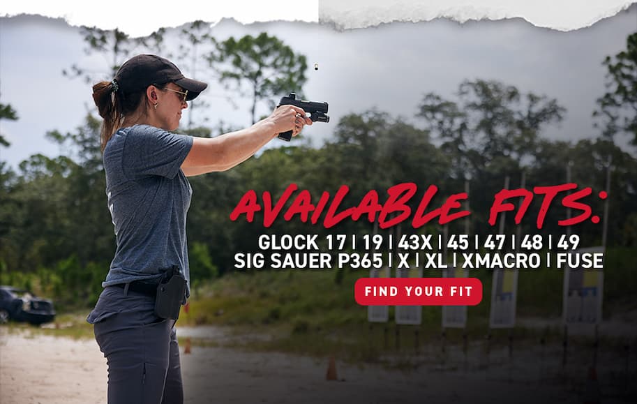 Available Fits: Glock 17/19/45/47/49 & Sig Sauer P365/X/XL/XMacro