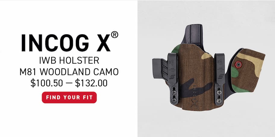 Incog X IWB Holster M81 Woodland Camo - $100.50 - $132.00 - Find Your Fit