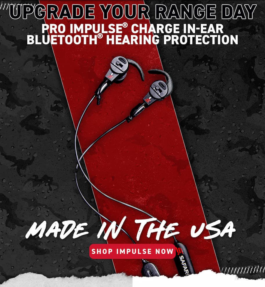 Upgrade your range day. Pro Impulse Charge In-Ear Bluetooth Hearing Protection. Made in the USA. Shop Impulse Now