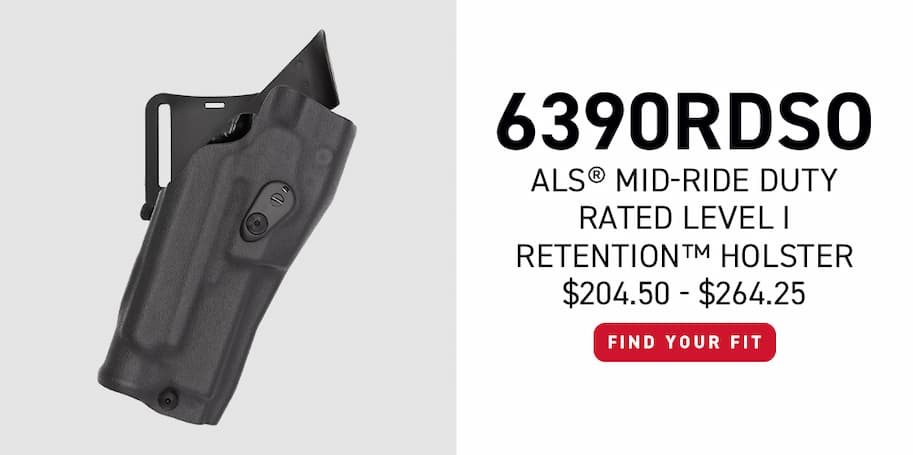 6390RDSO ALS Mid-Ride Duty Rated Level I Retention Holster - $204.50 - $264.25 - Find Your Fit