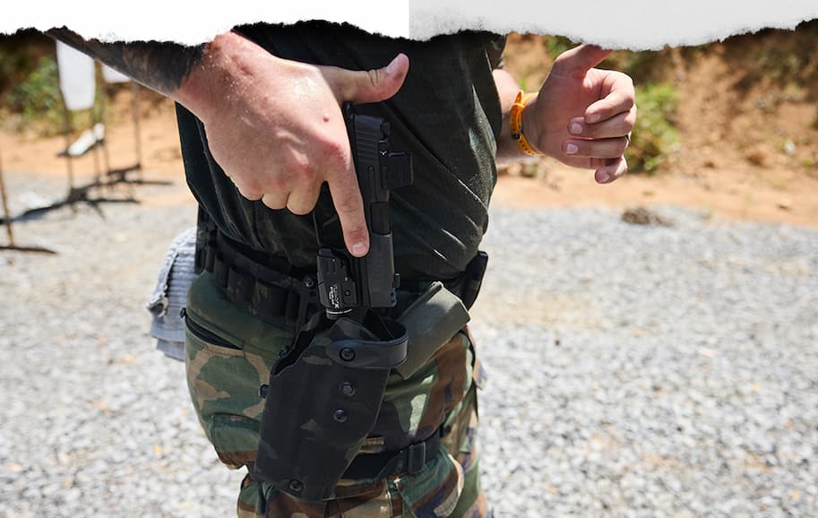 6360RDSO Holster in Action with a Sig P365 XMacro Comp