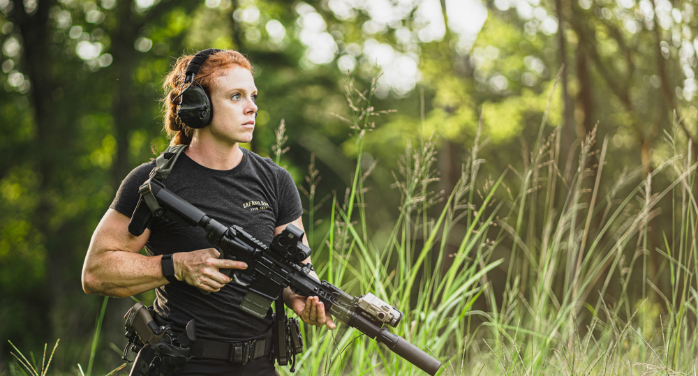 Blayr Drumm wearing Liberator HPs