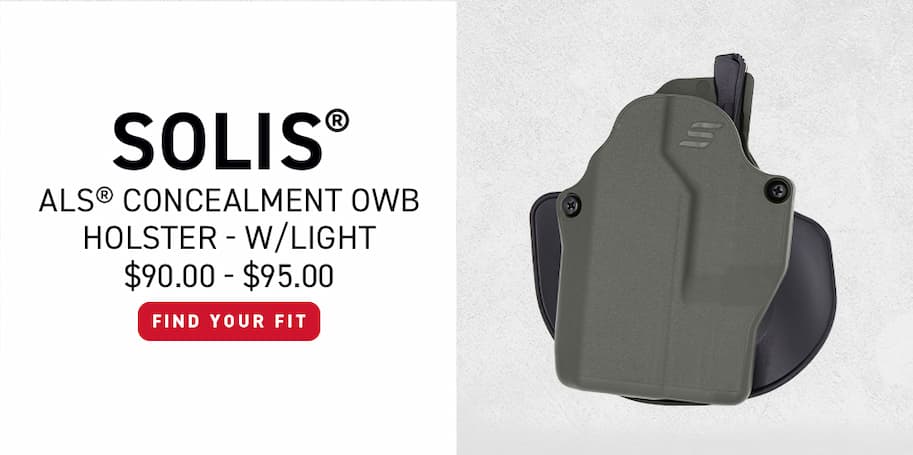 Solis ALS Concealment OWB Holster - W/ Light - Find Your Fit