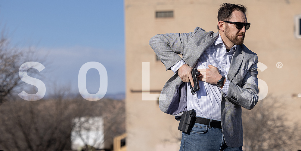 SOLIS OWB holster in use
