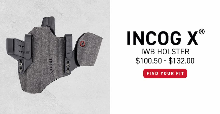 Incog X IWB Holster - $100.50 - $132.00 - Find Your Fit