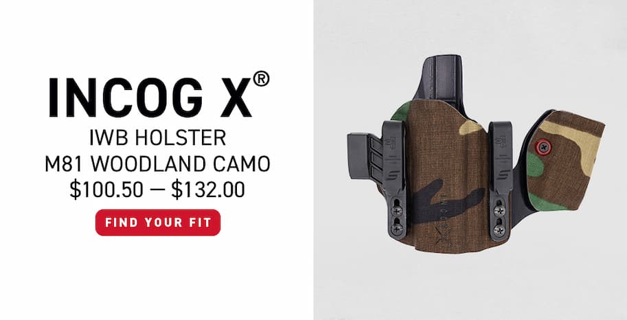 Incog X IWB Holster M81 Woodland - $100.50 - $132.00 - Find Your Fit