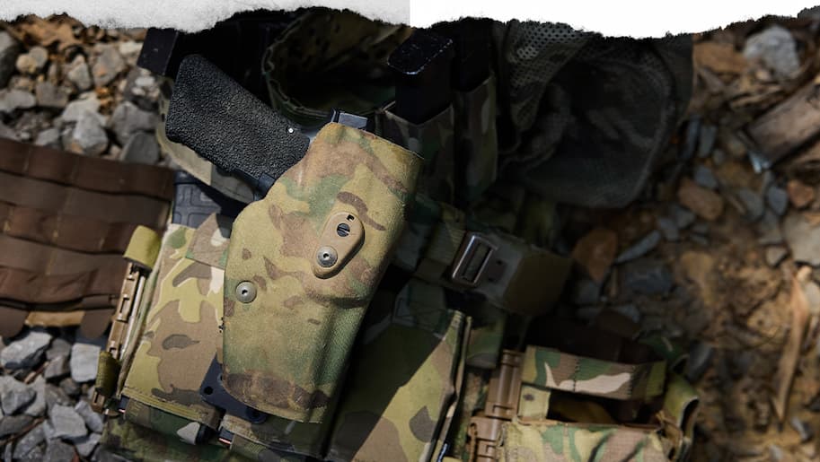 Glock in 6390RDSO Holster in MultiCam color