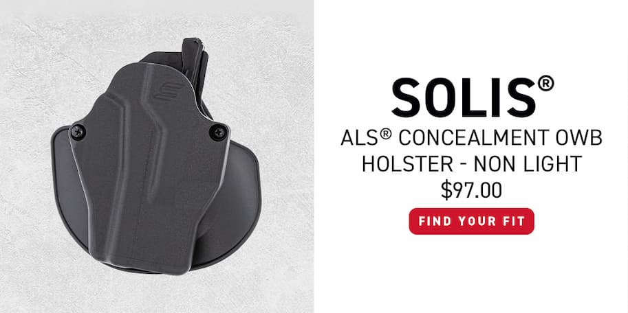 Solis ALS Concealment OWB Holster - Non Light - Find Your Fit