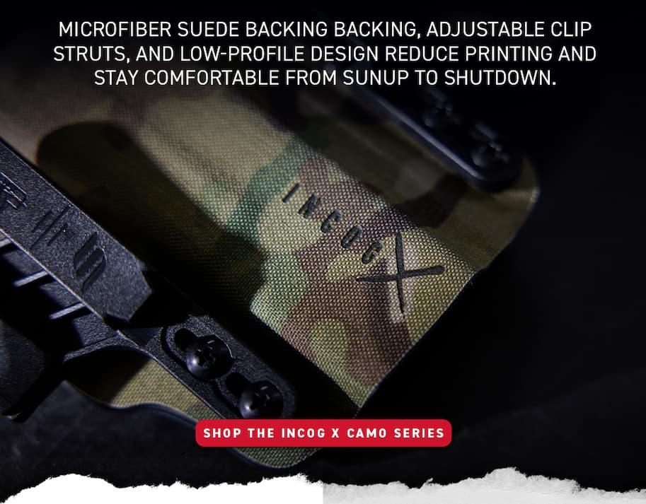 Microfiber suede backing, adjustable clip struts, and low-profile design reduce printing and stay comfortable from sunup to shutdown