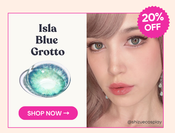 Isla Blue Grotto colored contacts circle lenses - EyeCandy's