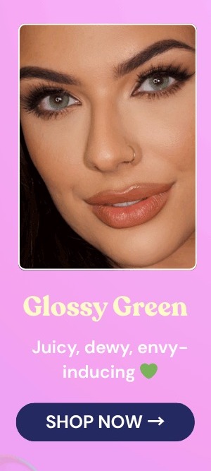 Glossy Green colored contacts circle lenses - EyeCandy's
