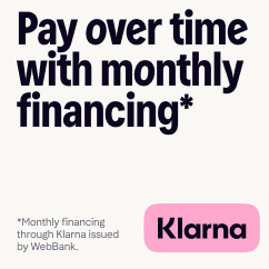 Pay over time with monthly financing using Klarna