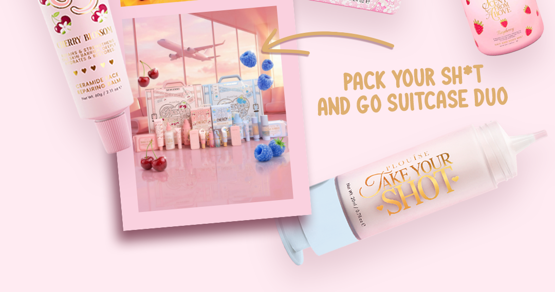 Pack Your Shit And Go Suitcase Duo