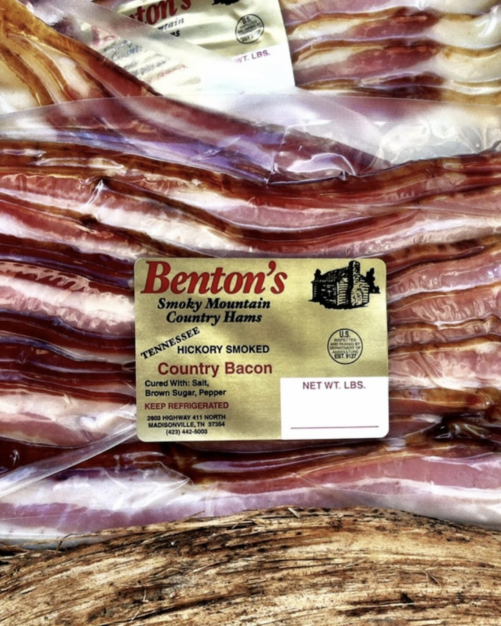 Benton’s hickory smoked country bacon
