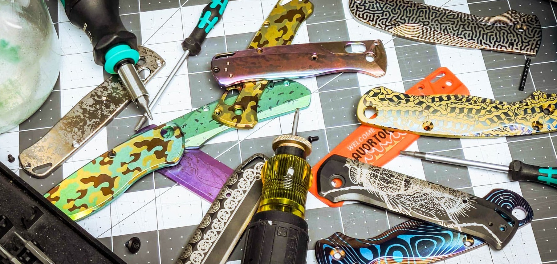 Flytanium custom knife scales and tools. Flytanium custom knife scales and tools.