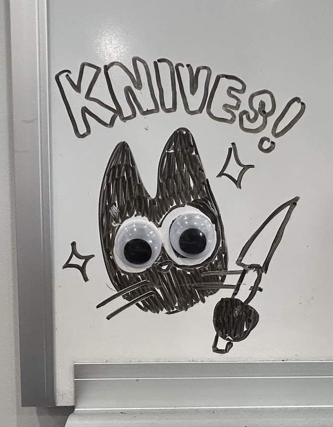 Knife cat -- Flytanium Knife cat -- Flytanium