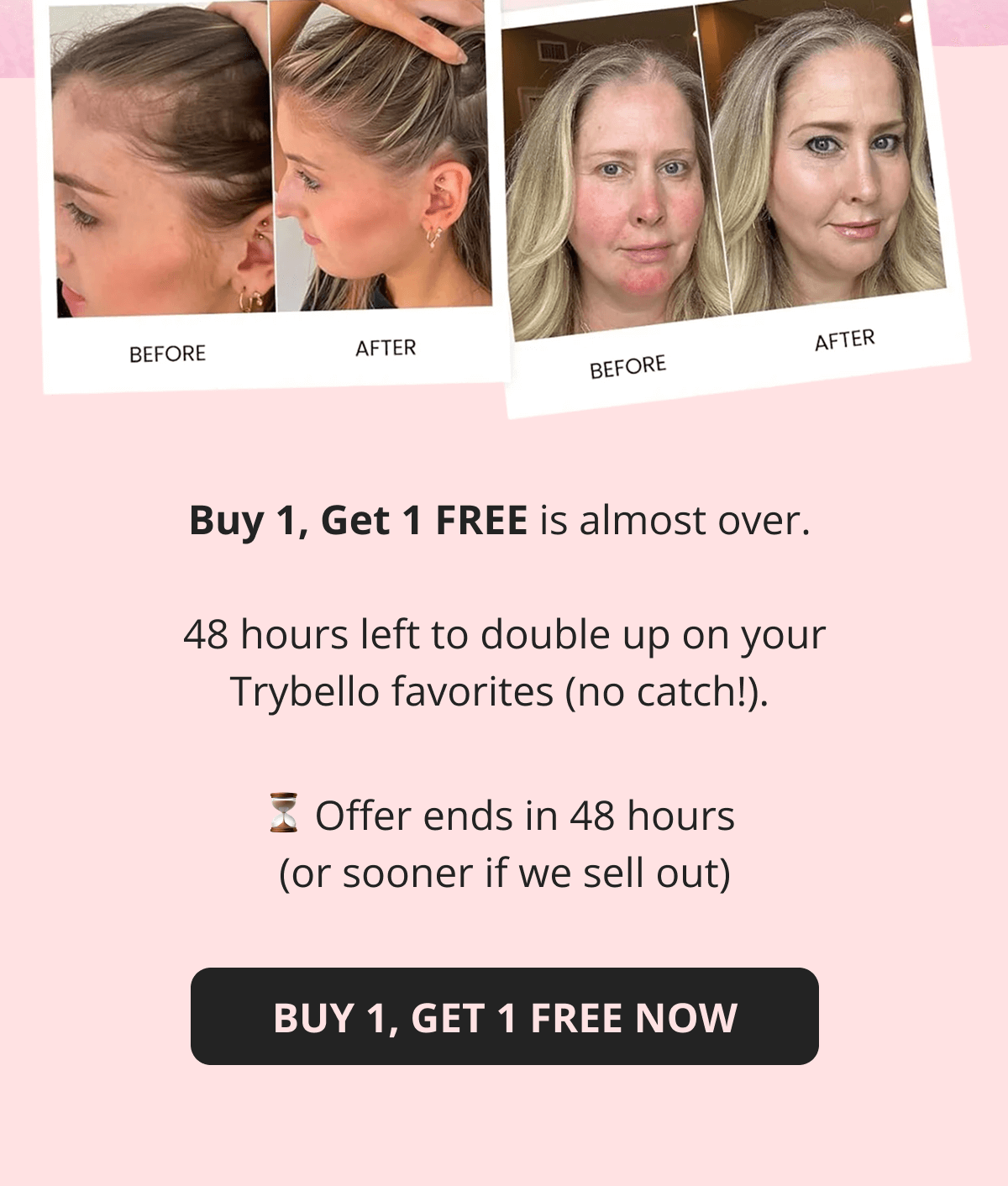 Hair Helper Spray Biotin and caffeine power for stronger, fuller hair. No brainer! Anti-Stress Gummies Because a calm mind = happy hair. Daily Hair Booster Capsules Inside-out support for that healthy glow. Eyebrow & Eyelash Serums Fuller brows and lashes? Yes, please! Hair Growth Shampoo and Conditioner Deeply cleanse your scalp while stimulating growth!